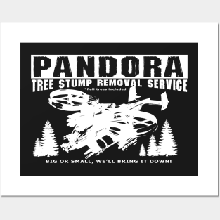 Pandora Tree stump removal service - dark tees Posters and Art